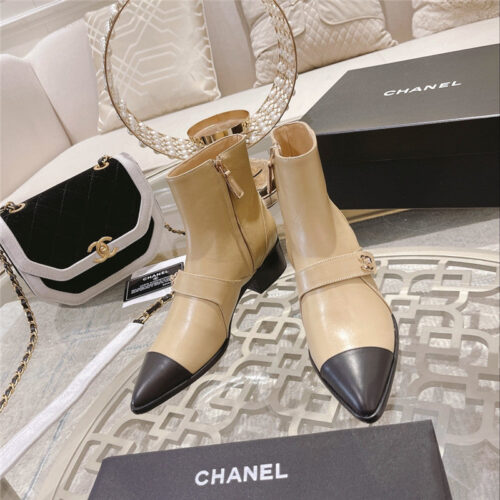 High Quality Luxury Chanel Pointed Toe Ankle Boots – Style 45638 product detail