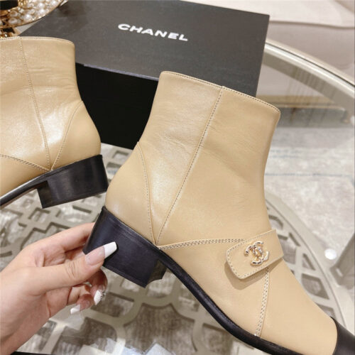 High Quality Luxury Chanel Pointed Toe Ankle Boots – Style 45638 product detail