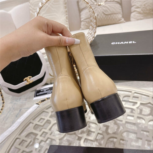 High Quality Luxury Chanel Pointed Toe Ankle Boots – Style 45638 product detail