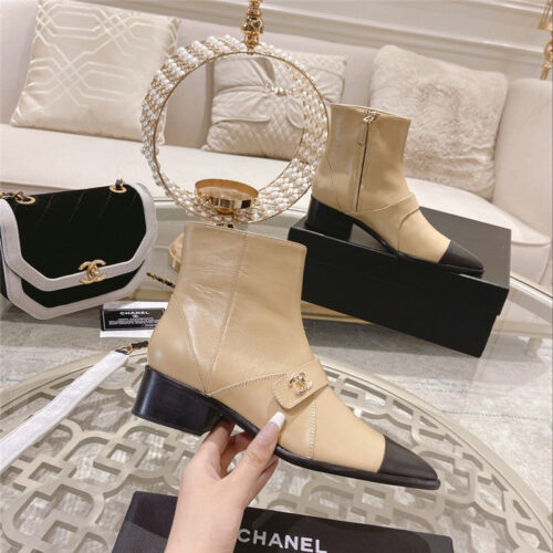 High Quality Luxury Chanel Pointed Toe Ankle Boots – Style 45638 product detail