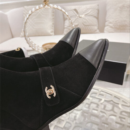 High Quality Luxury Chanel Pointed Toe Ankle Boots product detail