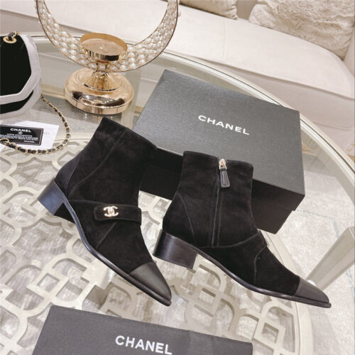 High Quality Luxury Chanel Pointed Toe Ankle Boots product detail