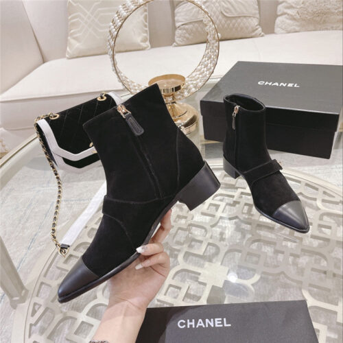 High Quality Luxury Chanel Pointed Toe Ankle Boots product detail