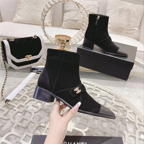 High Quality Luxury Chanel Pointed Toe Ankle Boots product detail