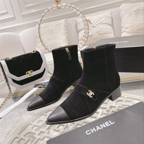 High Quality Luxury Chanel Pointed Toe Ankle Boots product detail