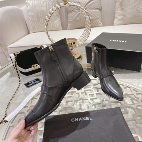 High Quality Luxury Chanel Pointed Toe Ankle Boots – Style 11174 product detail