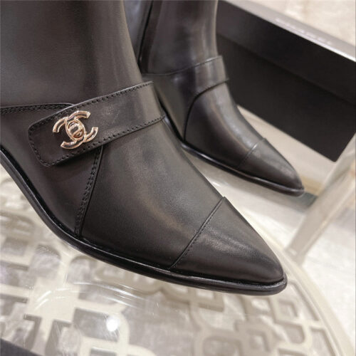 High Quality Luxury Chanel Pointed Toe Ankle Boots – Style 11174 product detail