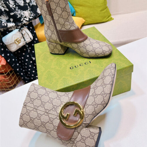 High Quality Luxury Gucci GG Ankle Boots – Style 93779 product detail