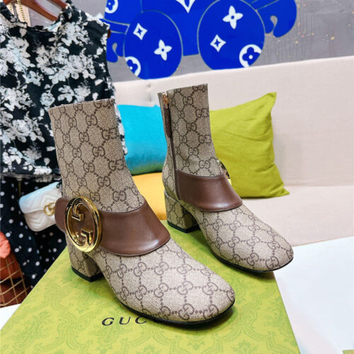 High Quality Luxury Gucci GG Ankle Boots – Style 93779