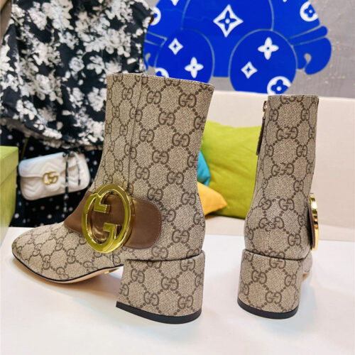High Quality Luxury Gucci GG Ankle Boots – Style 93779 product detail