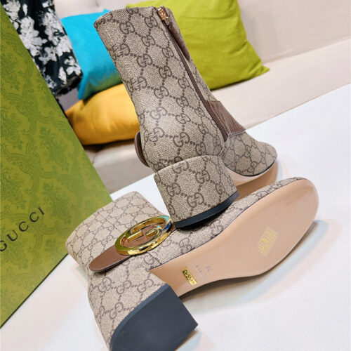 High Quality Luxury Gucci GG Ankle Boots – Style 93779 product detail