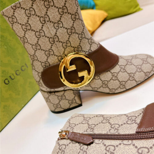 High Quality Luxury Gucci GG Ankle Boots – Style 93779 product detail