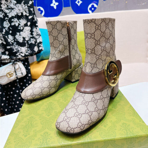 High Quality Luxury Gucci GG Ankle Boots – Style 93779 product detail