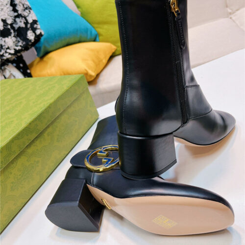 High Quality Luxury Gucci GG Ankle Boots – Style 92083 product detail