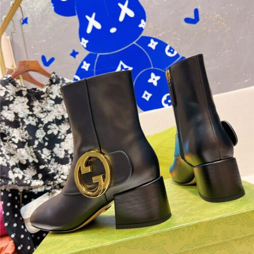 High Quality Luxury Gucci GG Ankle Boots – Style 92083 product detail