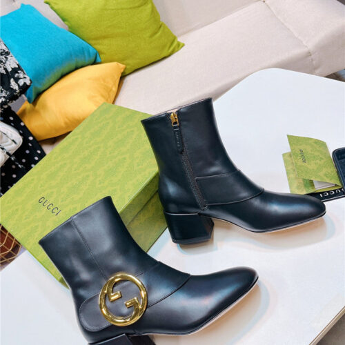 High Quality Luxury Gucci GG Ankle Boots – Style 92083 product detail