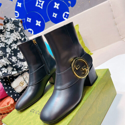 High Quality Luxury Gucci GG Ankle Boots – Style 92083 product detail