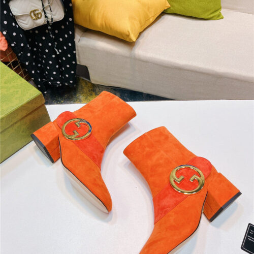 High Quality Luxury Gucci GG Ankle Boots – Style 90387 product detail