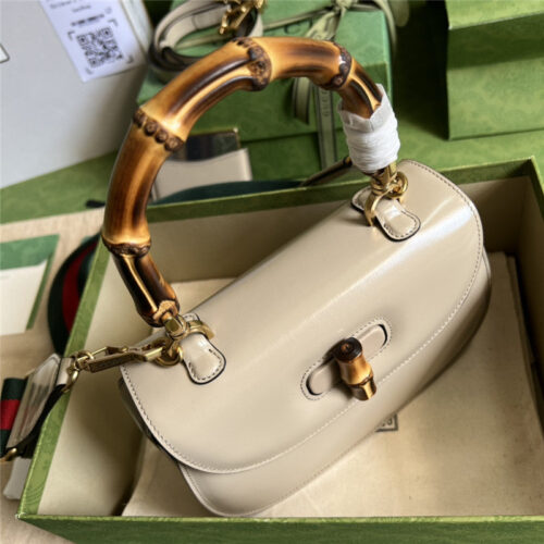 High Quality Luxury Gucci Bamboo 1947 Series Bamboo Small Handbag – Style 03235 product detail