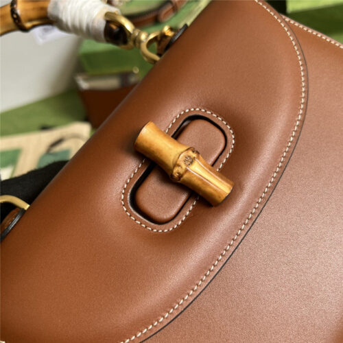 High Quality Luxury Gucci Bamboo 1947 Series Bamboo Small Handbag – Style 03234 product detail