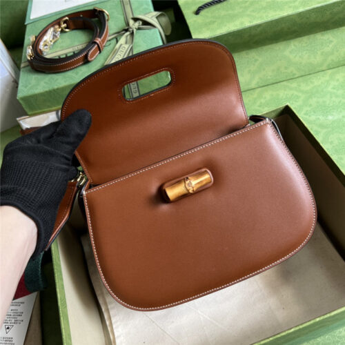 High Quality Luxury Gucci Bamboo 1947 Series Bamboo Small Handbag – Style 03234 product detail