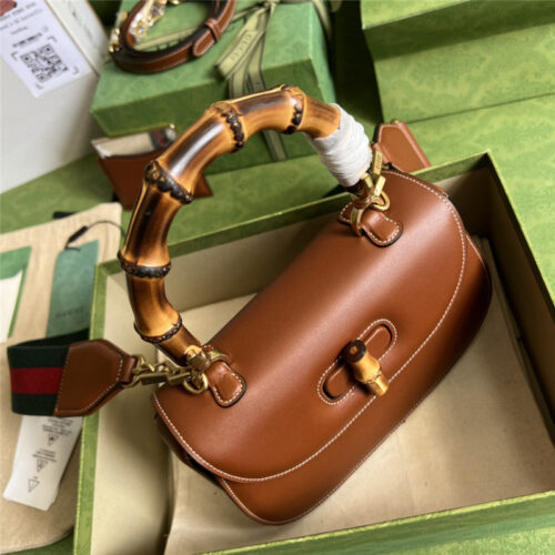 High Quality Luxury Gucci Bamboo 1947 Series Bamboo Small Handbag – Style 03234 product detail