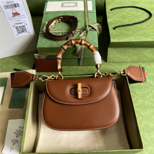 High Quality Luxury Gucci Bamboo 1947 Series Bamboo Small Handbag – Style 03234