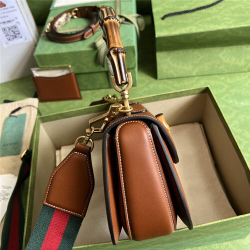 High Quality Luxury Gucci Bamboo 1947 Series Bamboo Small Handbag – Style 03234 product detail
