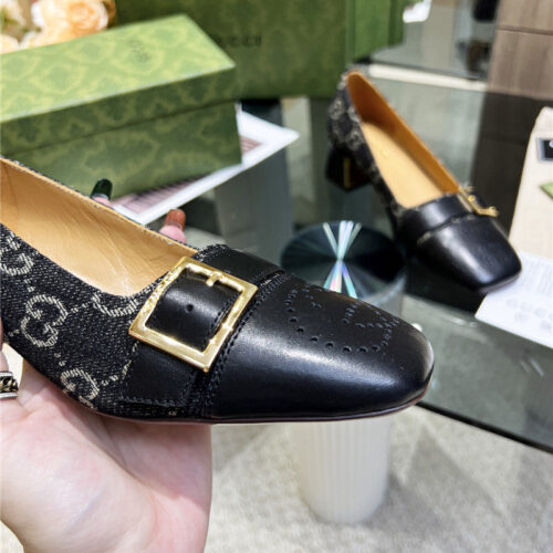 High Quality Luxury Gucci Chunky Heel Shoes product detail