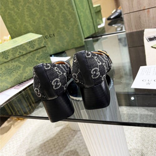 High Quality Luxury Gucci Chunky Heel Shoes product detail