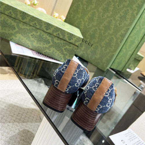 High Quality Luxury Gucci Chunky Heel Shoes – Style 17715 product detail