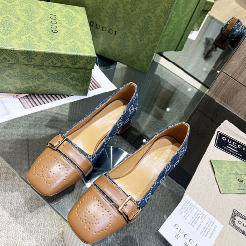 High Quality Luxury Gucci Chunky Heel Shoes – Style 17715 product detail