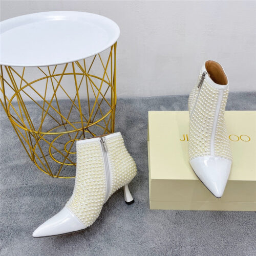High Quality Luxury Jimmy Choo Pointed Drill Booties product detail