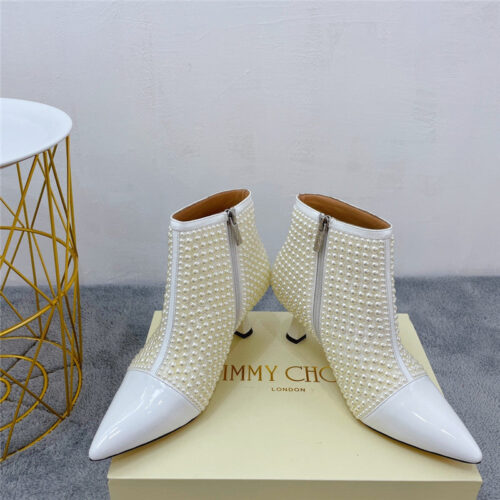 High Quality Luxury Jimmy Choo Pointed Drill Booties alternate view