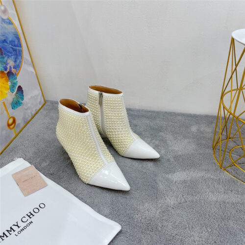High Quality Luxury Jimmy Choo Pointed Drill Booties product detail