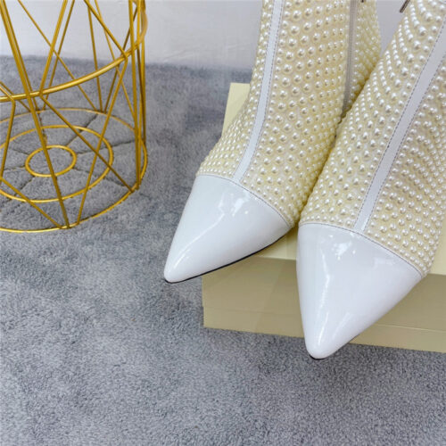 High Quality Luxury Jimmy Choo Pointed Drill Booties product detail