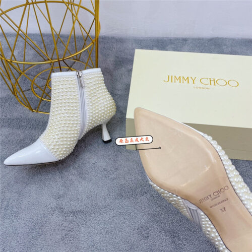 High Quality Luxury Jimmy Choo Pointed Drill Booties product detail