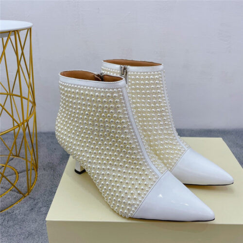 High Quality Luxury Jimmy Choo Pointed Drill Booties
