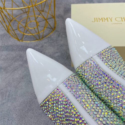 High Quality Luxury Jimmy Choo Pointed Drill Booties – Style 89207 product detail