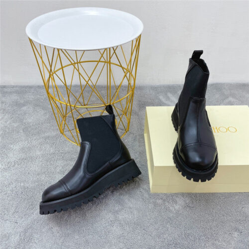 High Quality Luxury Jimmy Choo Platform Booties Womens – Style 97687 product detail
