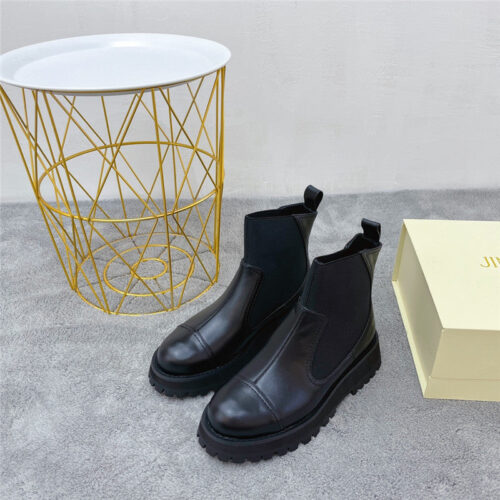 High Quality Luxury Jimmy Choo Platform Booties Womens – Style 97687 product detail