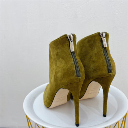 High Quality Luxury Jimmy Choo Pointed Toe Heeled Booties – Style 19127 product detail