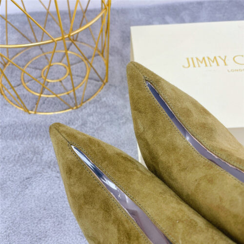 High Quality Luxury Jimmy Choo Pointed Toe Heeled Booties – Style 19127 product detail