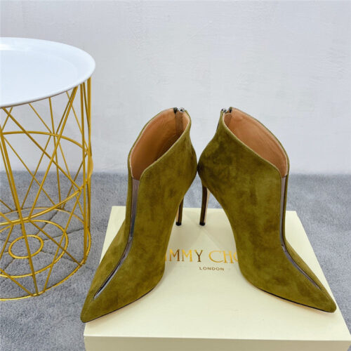 High Quality Luxury Jimmy Choo Pointed Toe Heeled Booties – Style 19127 alternate view