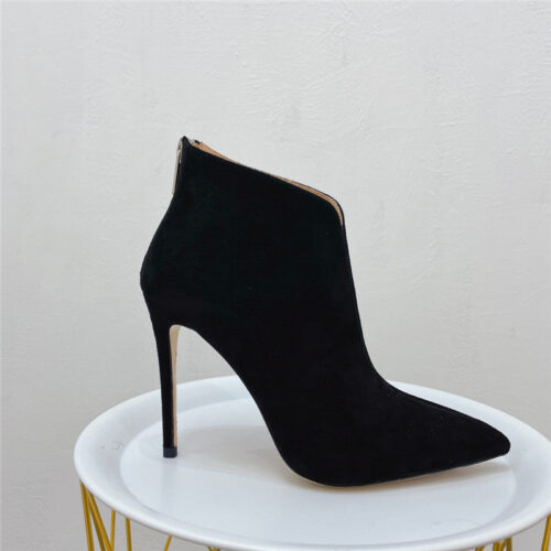 High Quality Luxury Jimmy Choo Pointed Toe Heeled Booties – Style 46807 product detail