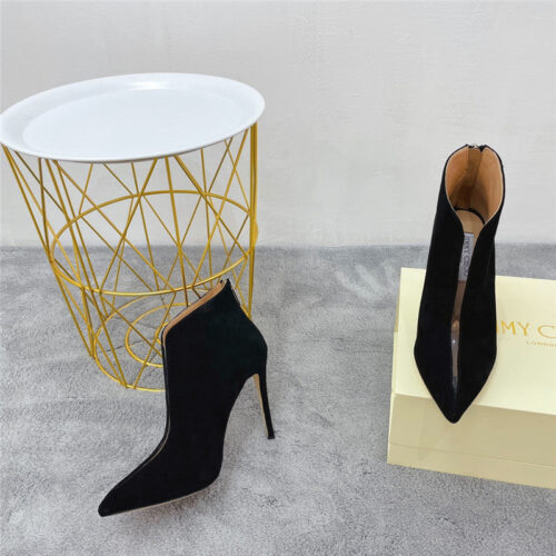 High Quality Luxury Jimmy Choo Pointed Toe Heeled Booties – Style 46807 product detail