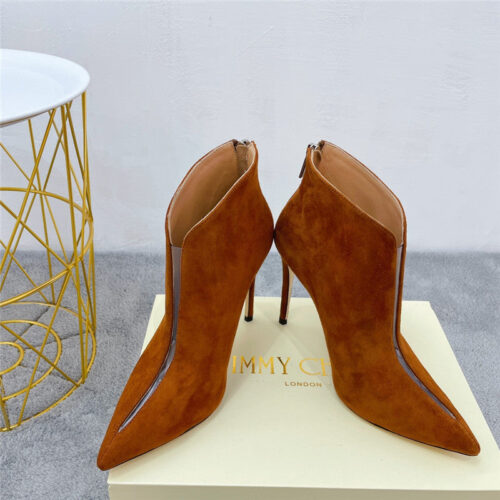 High Quality Luxury Jimmy Choo Pointed Toe Heeled Booties alternate view