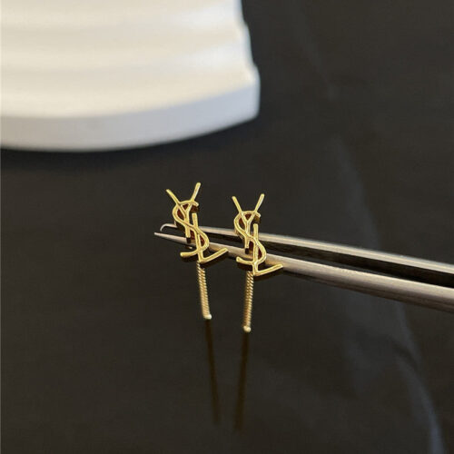 High Quality Luxury YSL New Letter Earrings product detail