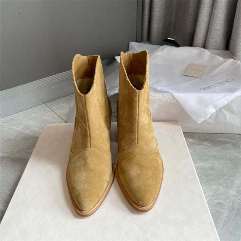 High Quality Luxury Jimmy Choo Leather Suede Rider Boots product detail