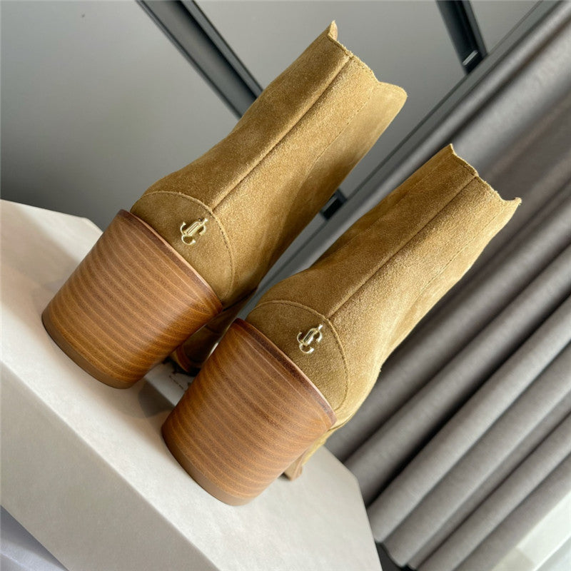 High Quality Luxury Jimmy Choo Leather Suede Rider Boots product detail